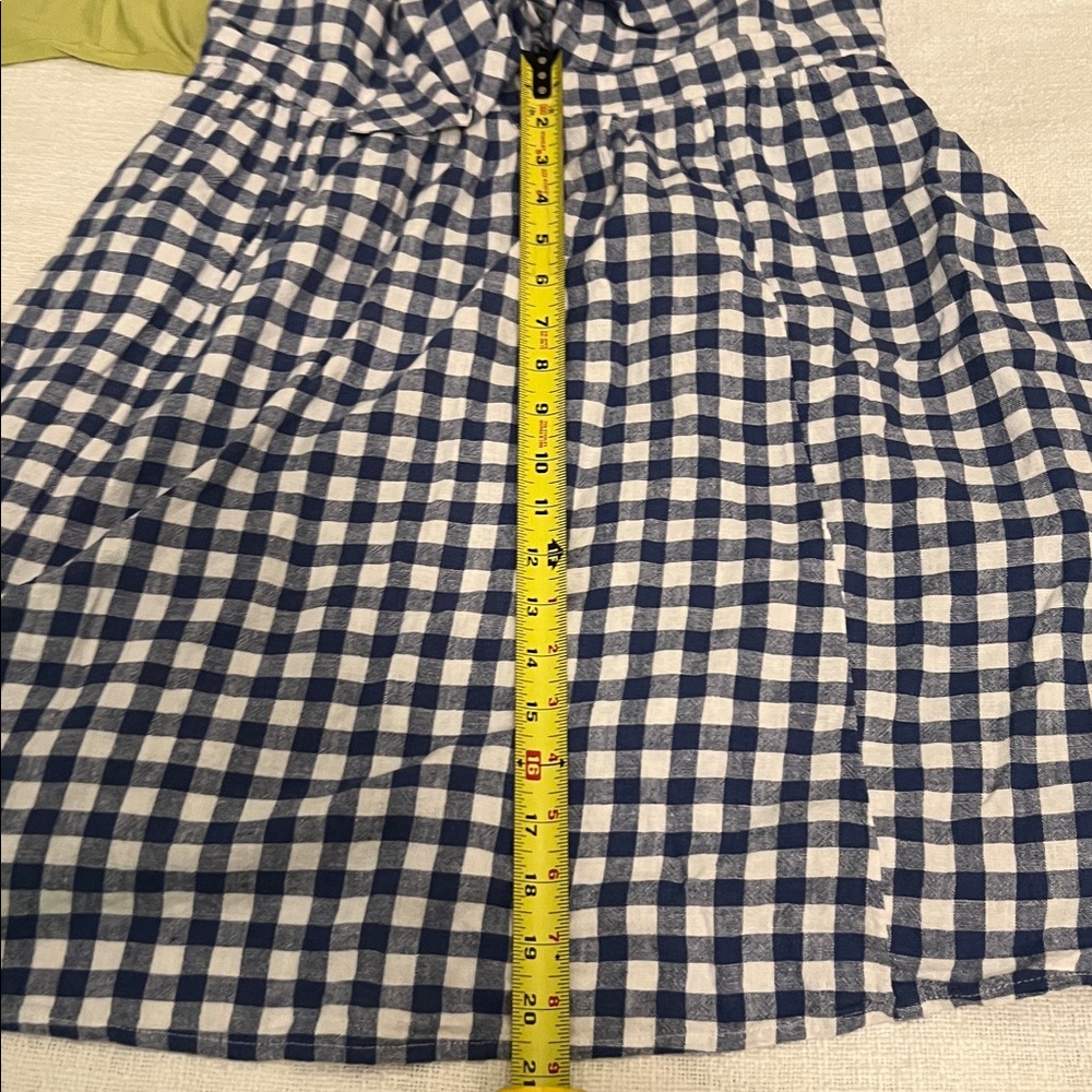 Old Navy Blue and White Gingham Dress Mini Dress Size L NWOT - Picture 9 of 11